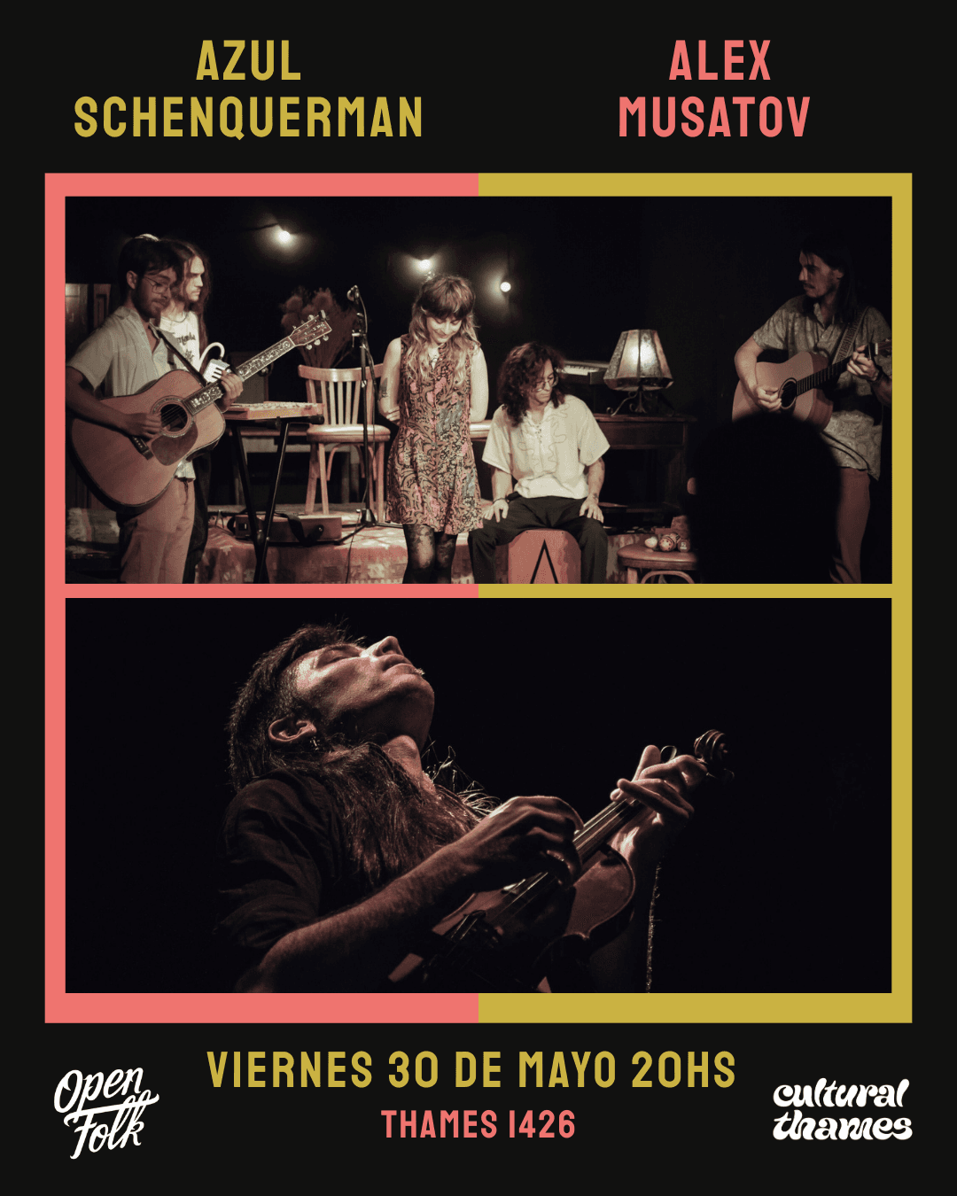 Azul Schenquerman y Alex Musatov en Cultural Thames