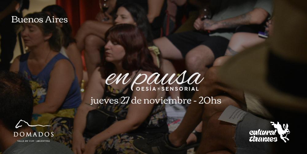 En pausa, poesía sensorial